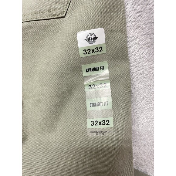 Dockers Men’s Stretch Utility Pants Straight Fit Size 32x32 Green Color - Picture 14 of 14